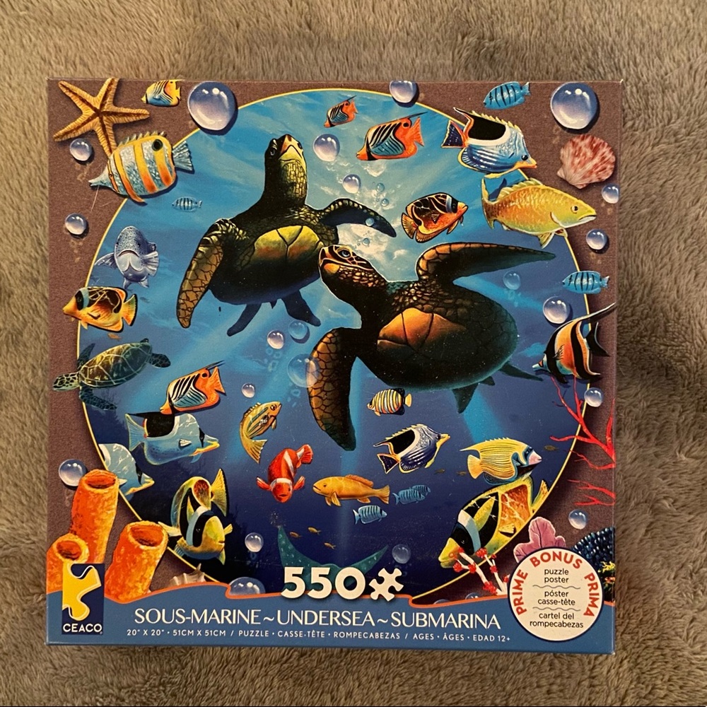 Undersea Ocean Life 550 Piece Puzzle